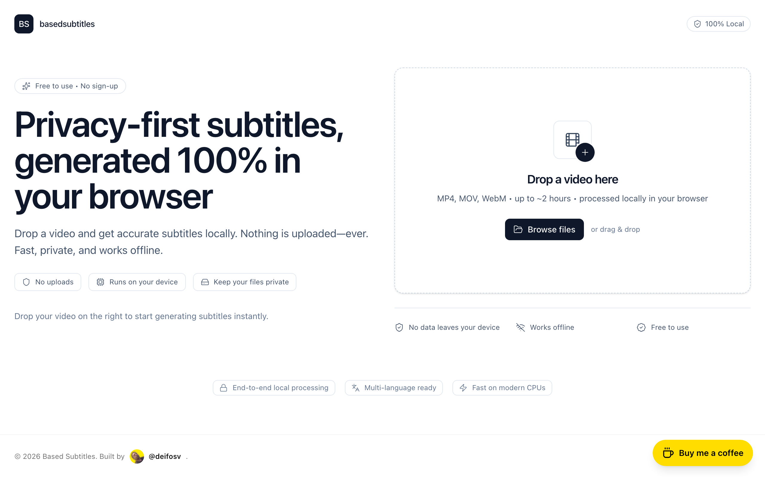 BasedSubs screenshot